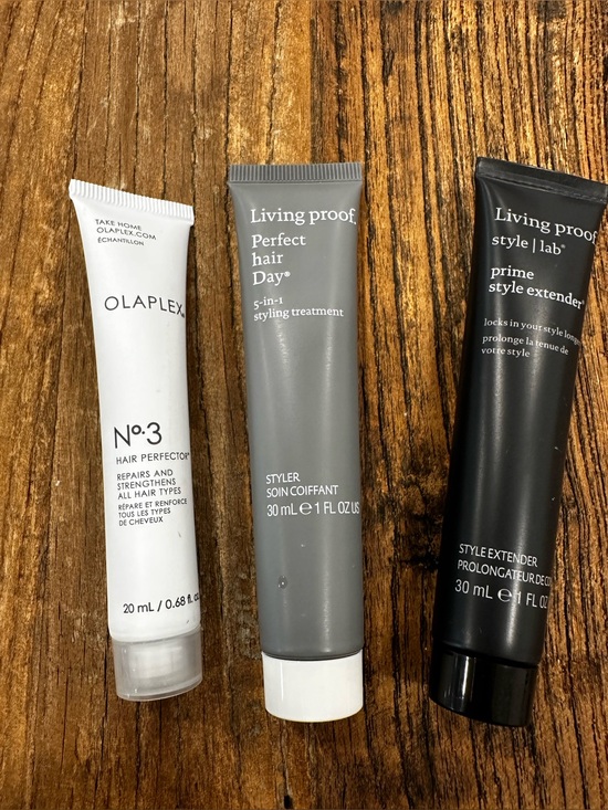 OLAPLEX Other - Olaplex No.3 + Living Proof Styling Treatment Trio - White, Gray, black -small